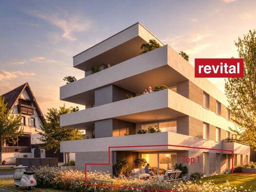 Wohnung zum Kauf - Erstbezug 3 Zimmer 69 m² EG Widum 32 Lustenau 6890