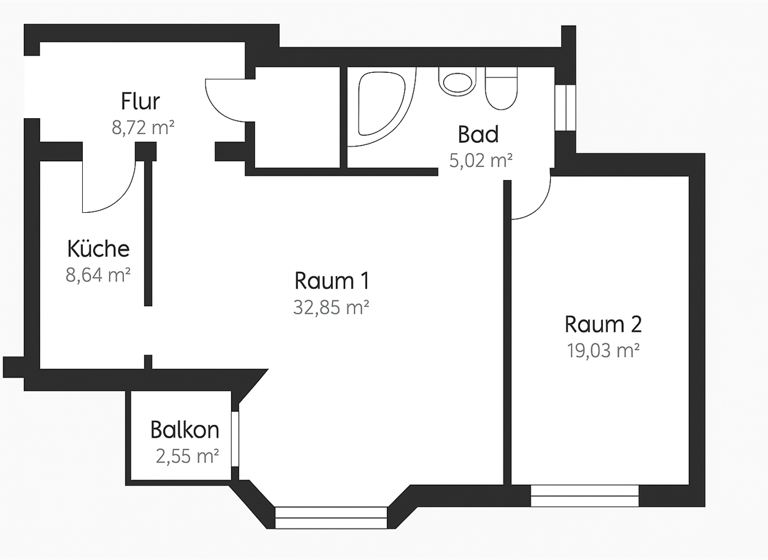 Wohnung zum Kauf 295.000 € 2 Zimmer 76,1 m² Westend Berlin 14052