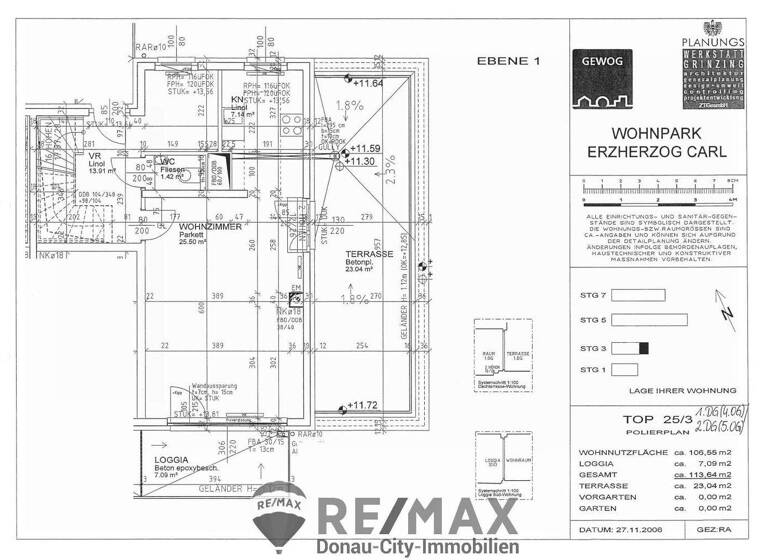 Wohnung zum Kauf 599.000 € 4 Zimmer 114 m² Wien 1220