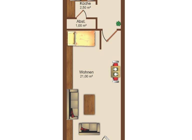 Wohnung zum Kauf 375.000 € 1 Zimmer 35,6 m² 4. Geschoss Ludwigsvorstadt-Isarvorstadt München 80469