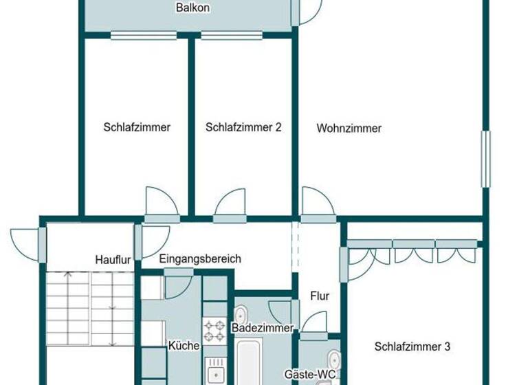 Wohnung zum Kauf 169.000 € 4 Zimmer 87,5 m² 1. Geschoss Schloß Neuhaus Paderborn 33104