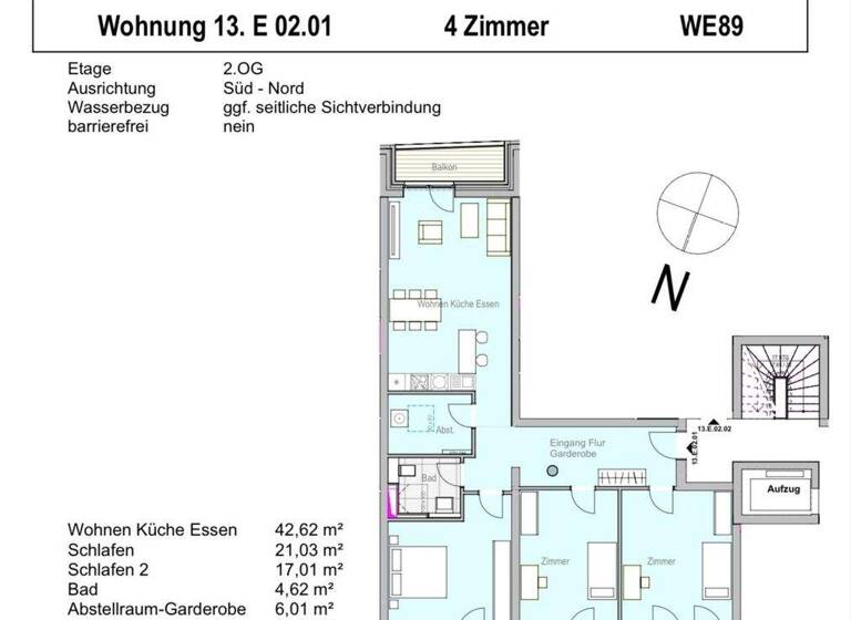 Wohnung zum Kauf - Erstbezug provisionsfrei 460.000 € 4 Zimmer 104,2 m² 2. Geschoss Gaarden-Ost Kiel 24143