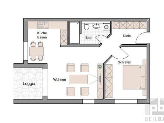 Wohnung zur Miete 455 € 2 Zimmer 65 m² 1. Geschoss frei ab 01.12.2025 Windsbacher Str. 30 Neuendettelsau 91564