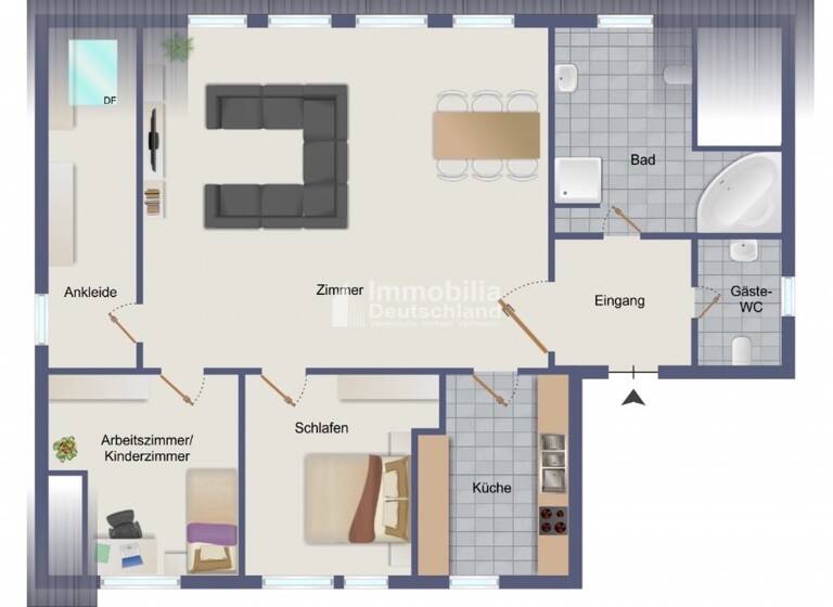 Wohnung zum Kauf 239.000 € 4 Zimmer 95 m² 2. Geschoss Altlünen Lünen 44534