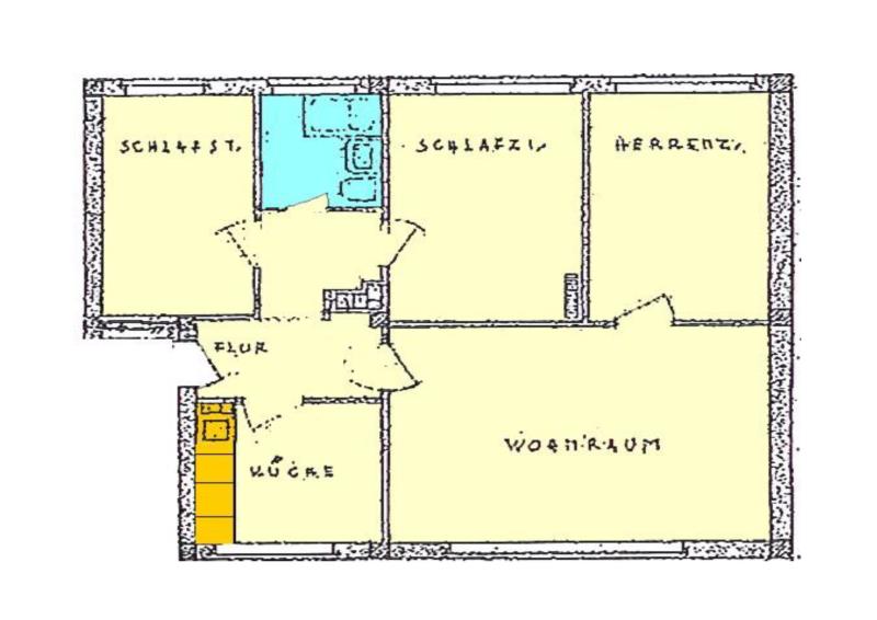 Wohnung zur Miete 648 € 3 Zimmer 66,6 m²<br/>Wohnfläche EG<br/>Geschoss Leanderweg 8 Marienbrunn Leipzig 04277