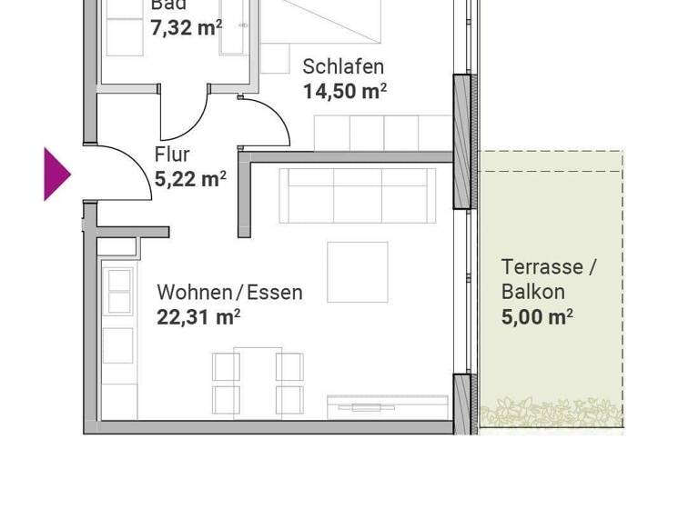 Wohnung zum Kauf provisionsfrei 350.900 € 2 Zimmer 54,4 m² Beilngries 92339