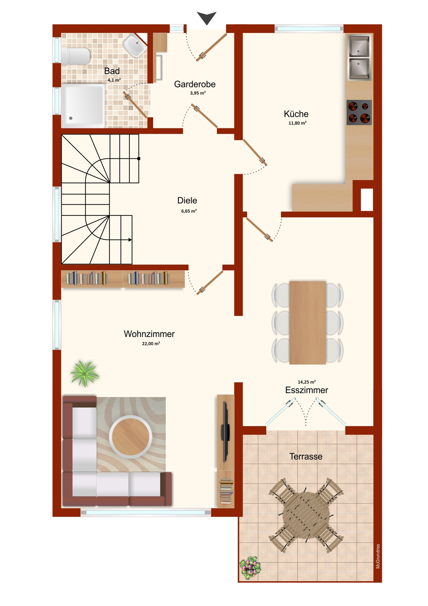 Doppelhaushälfte zum Kauf 299.000 € 6 Zimmer 170 m²<br/>Wohnfläche 377 m²<br/>Grundstück Neunstetten Herrieden 91567