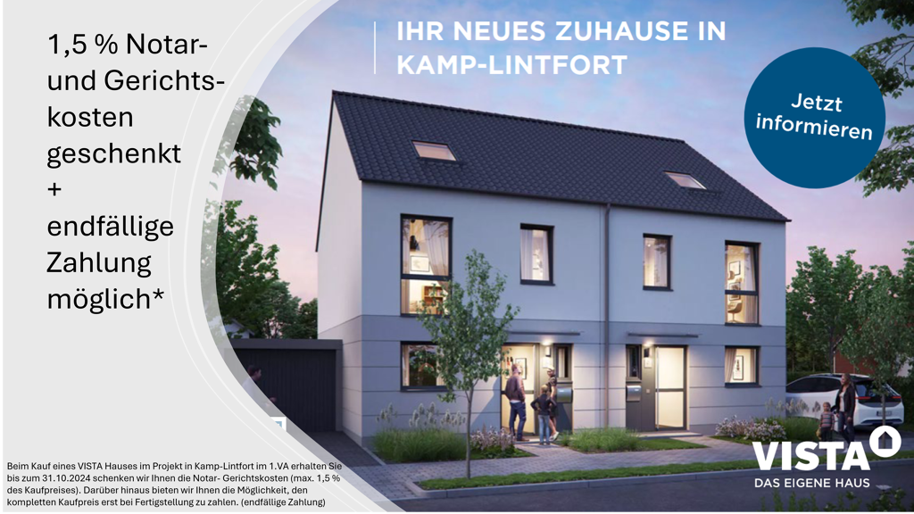 Fertig- und Musterhäuser zum Kauf Franzstraße 0 Lintfort Kamp-Lintfort 47475