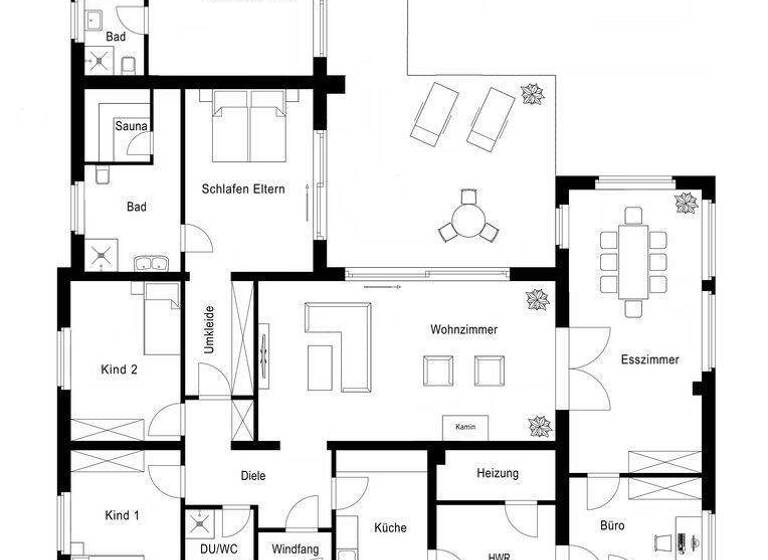 Bungalow zum Kauf provisionsfrei 495.000 € 6,5 Zimmer 206 m² 1.000 m² Grundstück Quarrendorfer Weg 8 Toppenstedt 21442