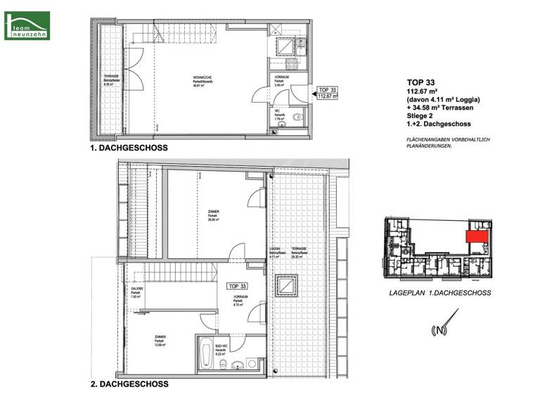 Wohnung zur Miete 1.580 € 3 Zimmer 108,6 m² Innstraße 23 Wien 1200