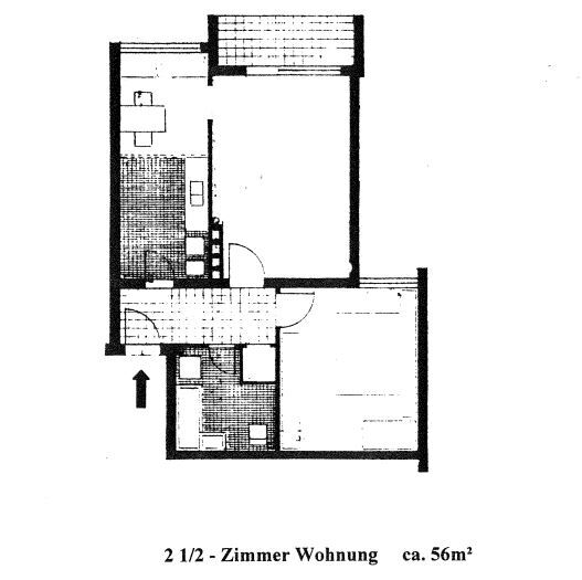 Wohnung zur Miete 410 € 2 Zimmer 56 m²<br/>Wohnfläche ab sofort<br/>Verfügbarkeit Heiligenbergstraße 51 Süsterfeld / Helleböhn Kassel 34134