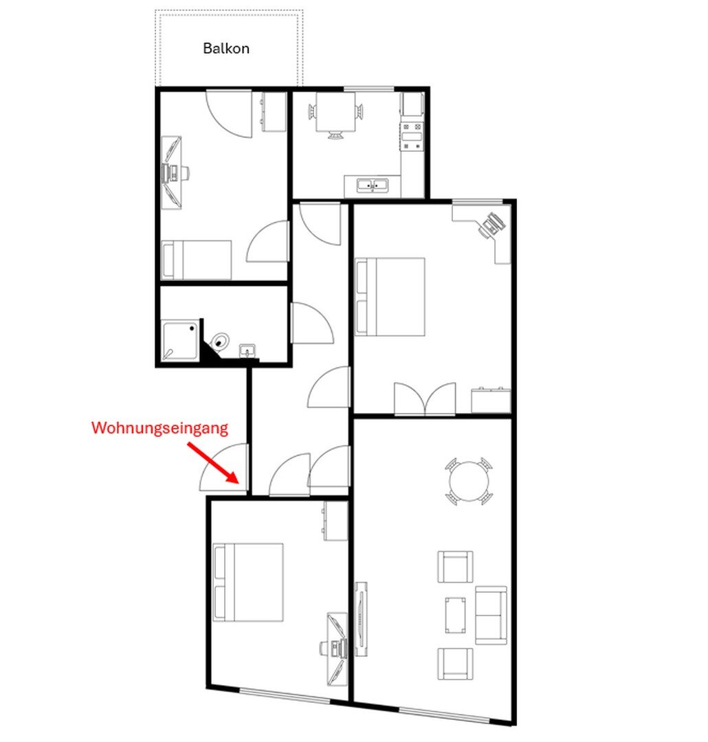 Wohnung zur Miete 1.280 € 4 Zimmer 99,5 m²<br/>Wohnfläche EG<br/>Geschoss ab sofort<br/>Verfügbarkeit Fackenburger Allee 23/23a Holstentor - Nord Lübeck 23554