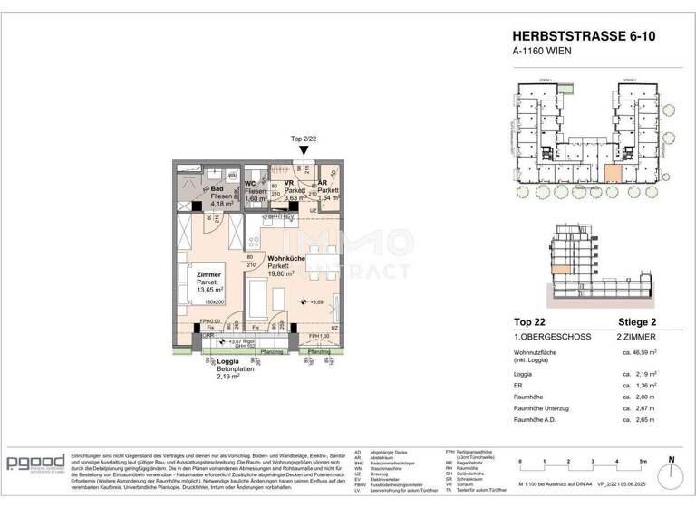 Wohnung zum Kauf 279.900 € 2 Zimmer 44,4 m² frei ab 01.09.2028 Wien 1160