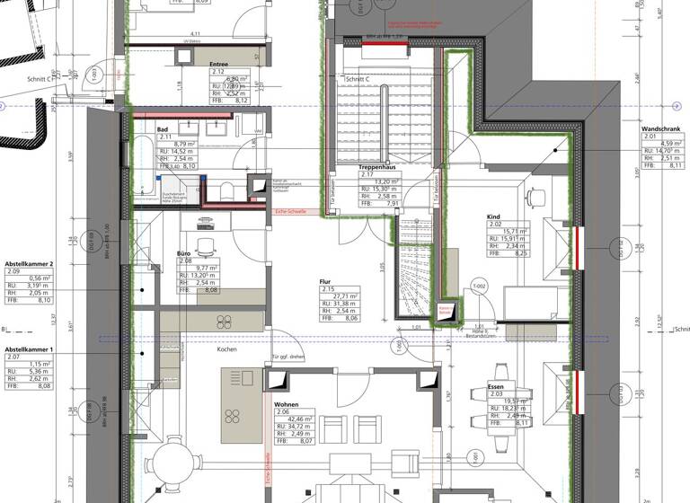 Penthouse zur Miete 2.475 € 5 Zimmer 153 m² Geschoss 2/3 frei ab 01.03.2026 Innenstadt Ravensburg 88212