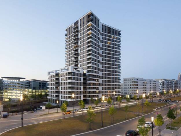 Wohnung zur Miete 1.280 € 2 Zimmer 61,7 m² EG frei ab sofort Europa-Allee 140, 142 Gallus Frankfurt 60486