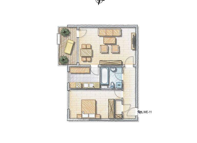 Wohnung zum Kauf 210.000 € 2 Zimmer 64 m² 2. Geschoss Bad Krozingen 79189