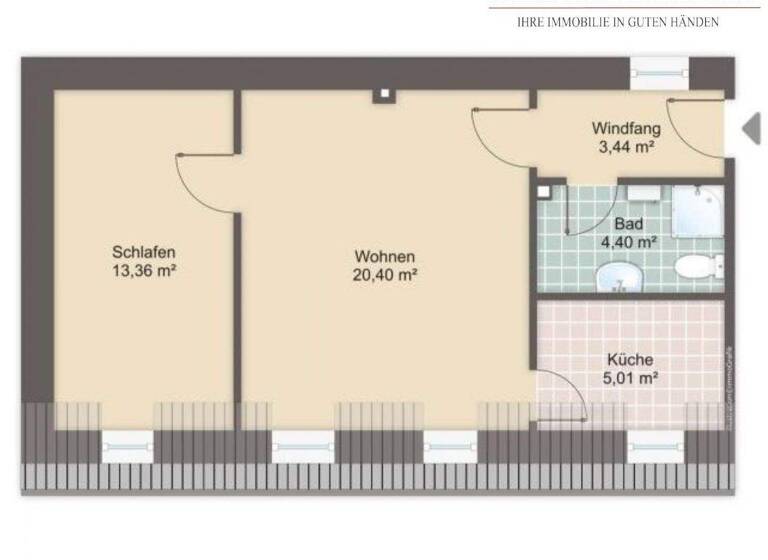 Wohnung zum Kauf 145.000 € 2 Zimmer 47 m² 2. Geschoss Glockenhof Nürnberg 90478