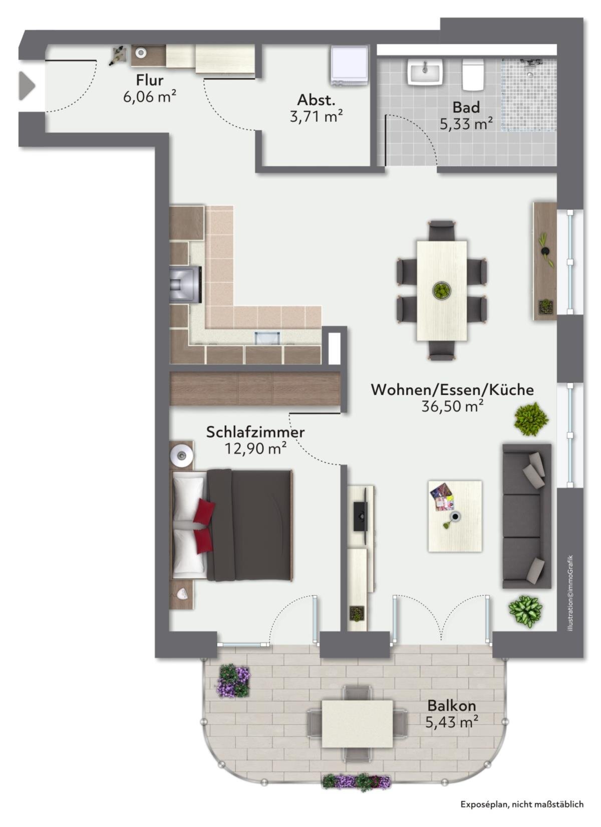 Wohnung zur Miete 900 € 2 Zimmer 70 m²<br/>Wohnfläche ab sofort<br/>Verfügbarkeit Freudenstadt Freudenstadt 72250