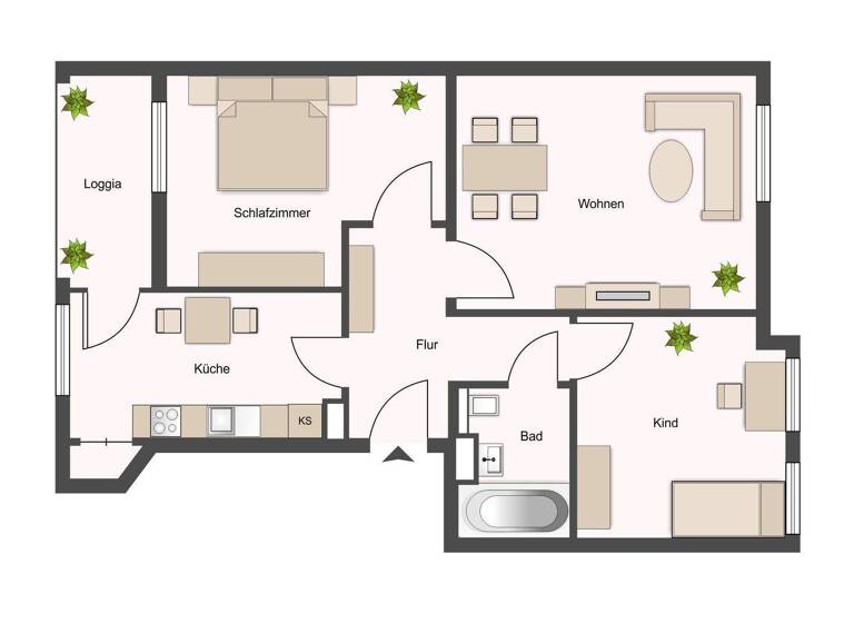 Sonstiges zum Kauf als Kapitalanlage geeignet 169.000 € 3 Zimmer 57,4 m² Eutritzsch Leipzig 04129
