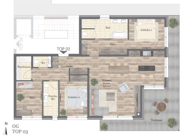 Wohnung zum Kauf - Erstbezug 815.000 € 4 Zimmer 123 m² 1. Geschoss St. Ulrich am Pillersee 6393