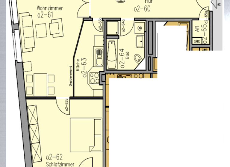Wohnung zur Miete 590 € 2 Zimmer 72 m² 2. Geschoss frei ab sofort Mittweida 09648