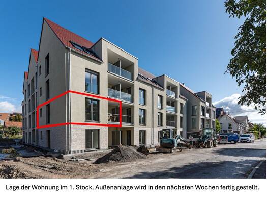 Wohnung zur Miete 1.080 € 2 Zimmer 52,3 m² Geschoss 1/4 frei ab sofort Gartenstraße Echterdingen Leinfelden-Echterdingen 70771