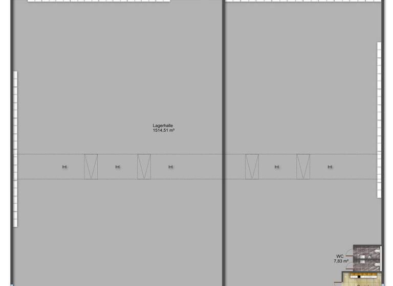 Lagerhalle zur Miete provisionsfrei 8.525 € 1.550 m² Lagerfläche Stuckenborsteler Weg 14 Reeßum 27367