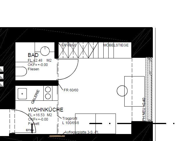 Wohnung zur Miete 789 € 1 Zimmer 19 m²<br/>Wohnfläche 01.03.2025<br/>Verfügbarkeit Pradler Straße 61 Pradl Innsbruck 6020