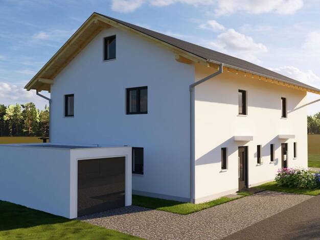 Doppelhaushälfte zum Kauf provisionsfrei 782.000 € 4 Zimmer 120 m² 239 m² Grundstück Reitmehring Wasserburg a. Inn 83512