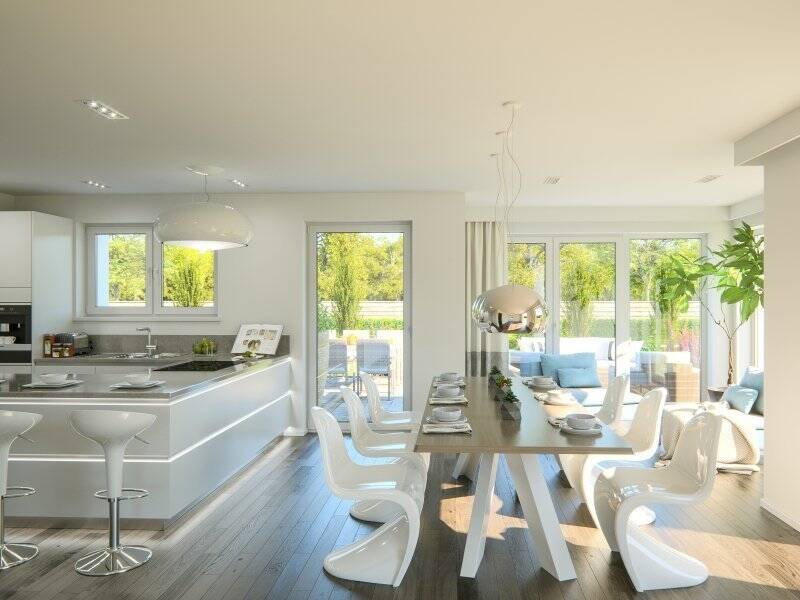 Immobilie in Mickhausen - Alleinstehendes luxuriöses EFH Life158,, bezugsfertig wie abgebildet, zzgl. NK, mit familiengerechter Raumaufteilung und Wintergarten - Bild 3