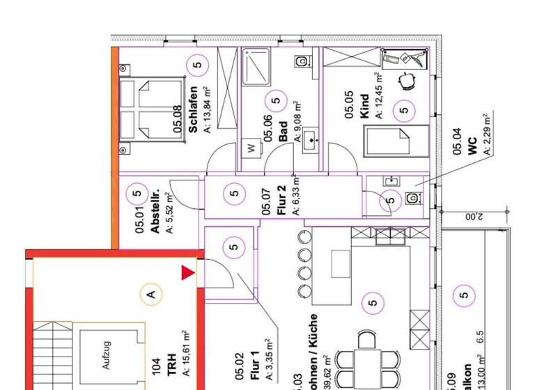 Wohnung zum Kauf 395.000 € 3 Zimmer 106 m² 1. Geschoss Alzey 55232