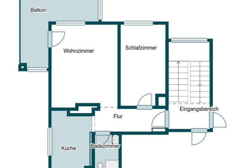 Wohnung zum Kauf 198.000 € 2 Zimmer 45 m² 1. Geschoss Borsigwalde Berlin 13509