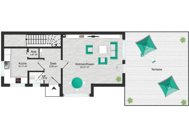 Maisonette zum Kauf 449.500 € 4 Zimmer 122 m² 1. Geschoss Klein-Karben Karben 61184