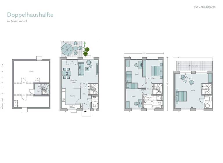 Doppelhaushälfte zum Kauf - Erstbezug provisionsfrei 555.900 € 5 Zimmer 154 m² 334 m² Grundstück frei ab 30.06.2027 Bork Selm 59379