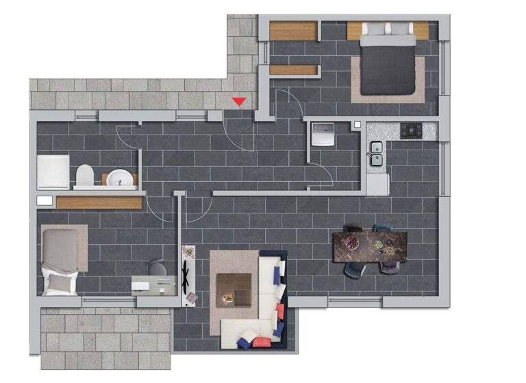 Wohnung zum Kauf 378.000 € 3,5 Zimmer 89,1 m² Gerstetten 89547