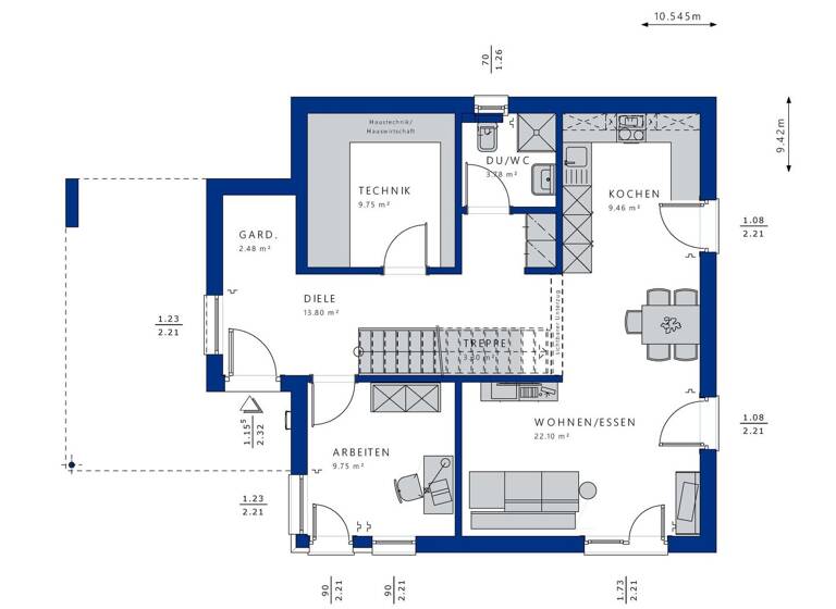 Einfamilienhaus zum Kauf 979.045 € 6 Zimmer 141,5 m² 379 m² Grundstück Rüdern Esslingen am Neckar 73733
