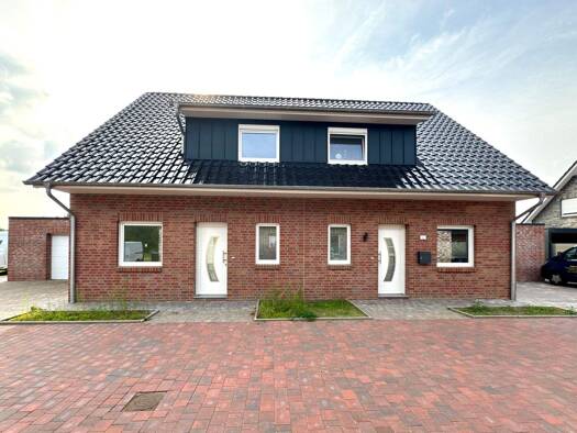 Doppelhaushälfte zum Kauf - Erstbezug 371.000 € 103 m² 546 m² Grundstück Edammer Str. 7C Süddorf Edewecht 26188