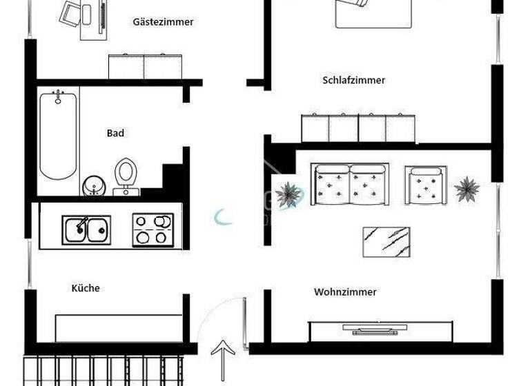 Wohnung zum Kauf 89.000 € 3 Zimmer 56,5 m² Kaliostraße 5 Unterrot Gaildorf / Unterrot 74405