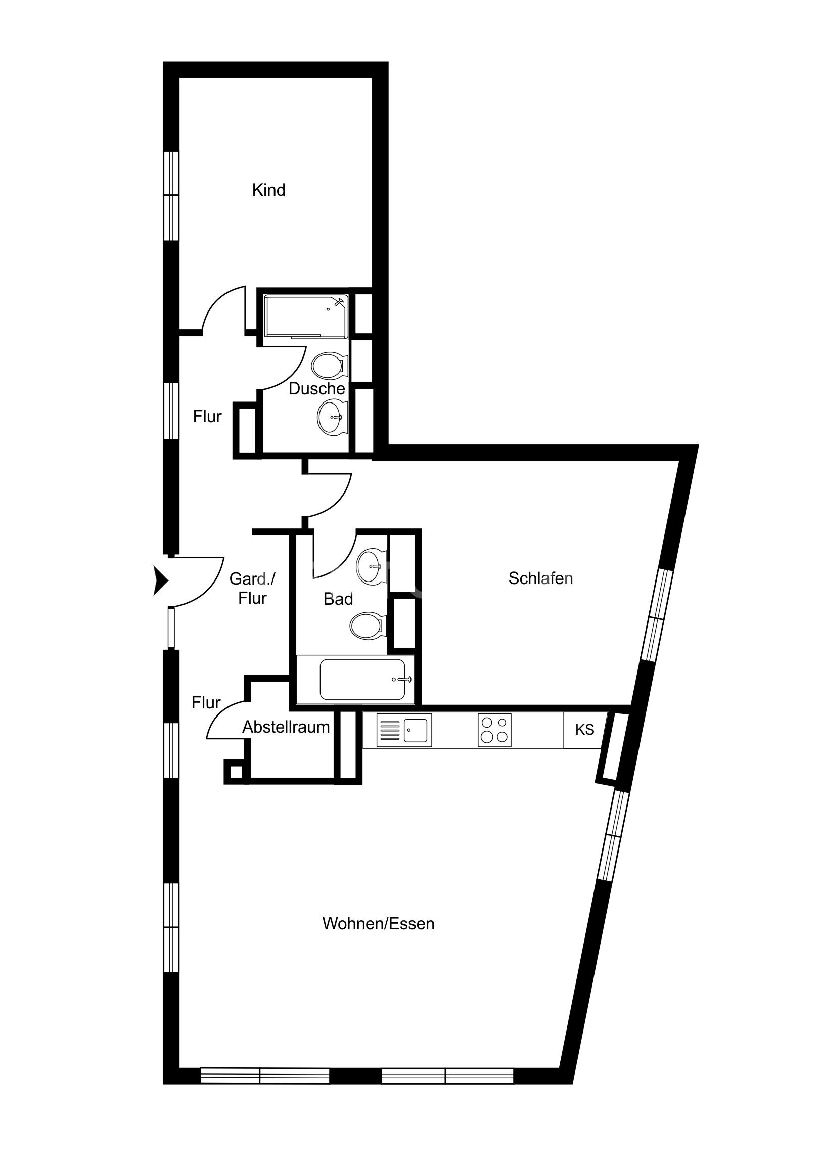 Wohnung zur Miete 2.320 € 3 Zimmer 110 m²<br/>Wohnfläche 2.<br/>Geschoss ab sofort<br/>Verfügbarkeit Eschersheim Frankfurt am Main 60433