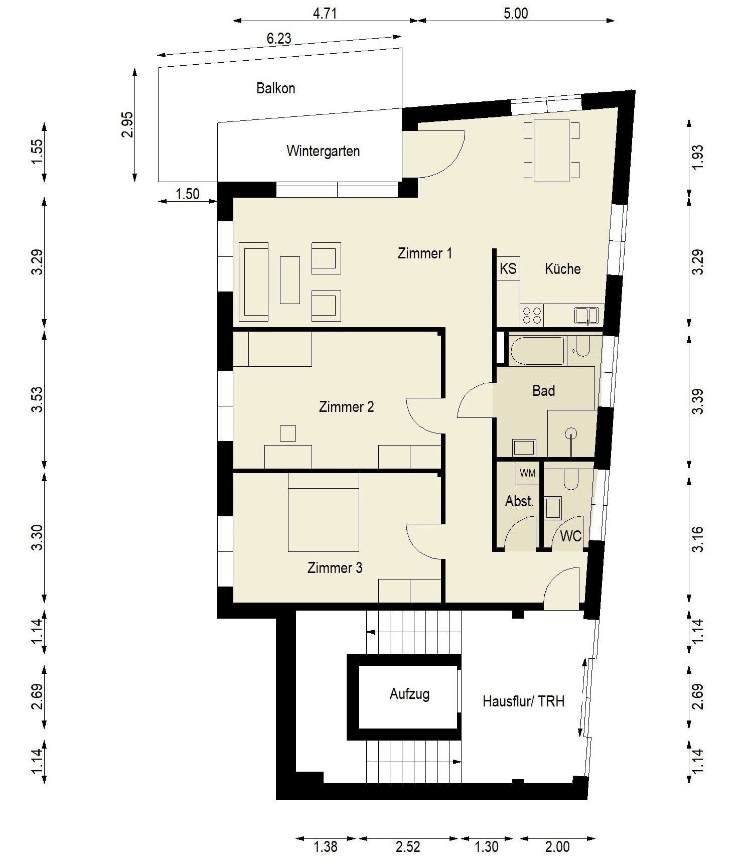 Wohnung zum Kauf 745.000 € 3 Zimmer 109,4 m²<br/>Wohnfläche ab sofort<br/>Verfügbarkeit Friedrichshain Berlin 10243