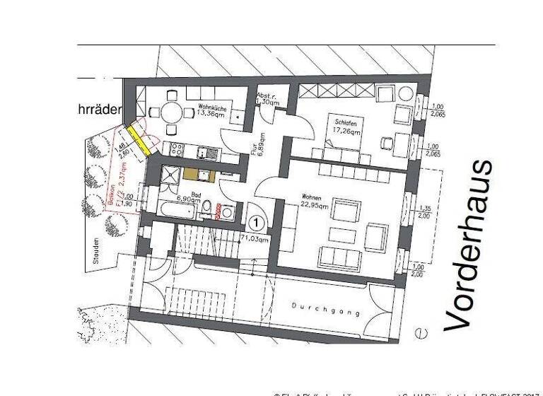 Wohnung zur Miete 640 € 2 Zimmer 71 m² Uhlandstraße 16 Stadtfeld Ost Magdeburg 39108