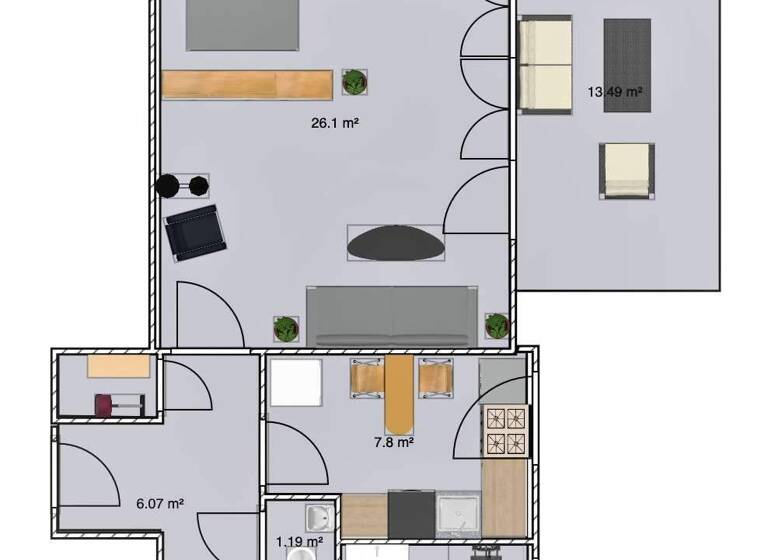 Studio zum Kauf 199.000 € 1 Zimmer 49 m² Hanstedt 21271
