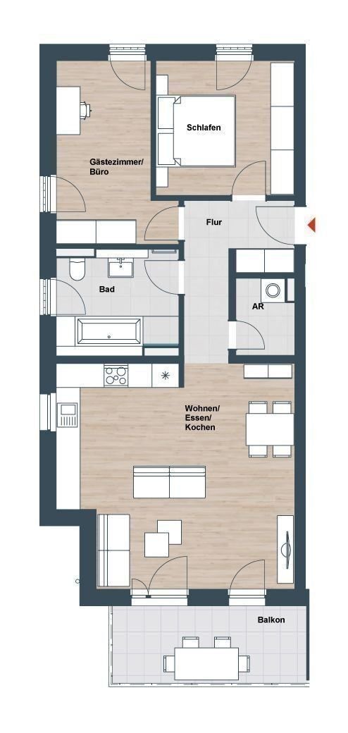 Wohnung zum Kauf provisionsfrei 434.950 € 3 Zimmer 78,6 m²<br/>Wohnfläche 1.<br/>Geschoss Am Sailersberg Röthenbach Röthenbach an der Pegnitz 90552