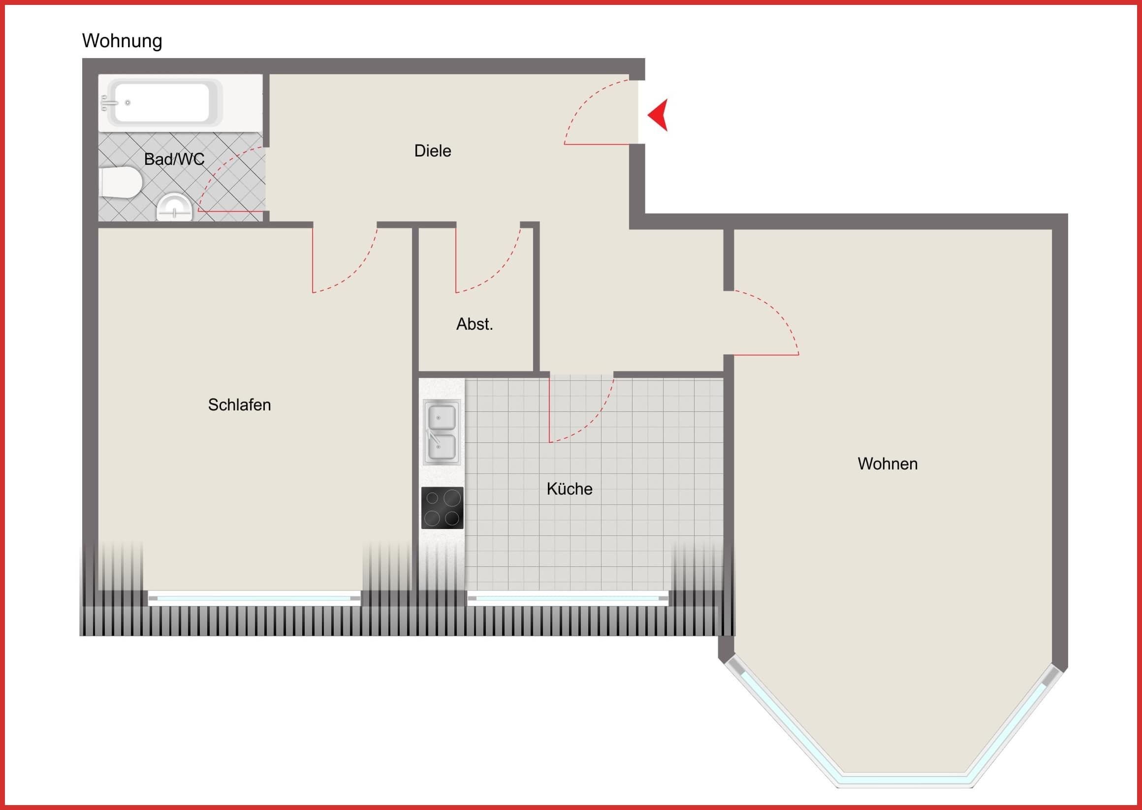 Wohnung zur Miete 489 € 2 Zimmer 81,5 m²<br/>Wohnfläche 2.<br/>Geschoss ab sofort<br/>Verfügbarkeit Sonnewalde Sonnewalde 03249