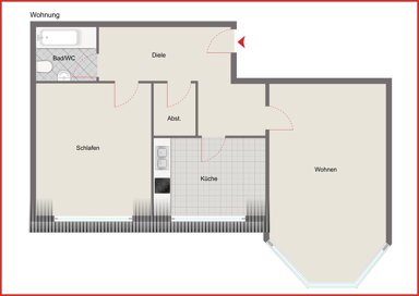 Wohnung zur Miete 489 € 2 Zimmer 81,5 m² 2. Geschoss frei ab sofort Sonnewalde Sonnewalde 03249