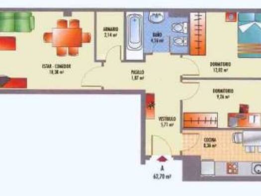 Wohnung zum Kauf 159.000 € 2 Zimmer 63 m² Villaviciosa 33300