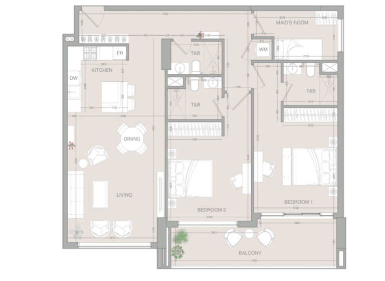 Wohnung zum Kauf - Erstbezug provisionsfrei 419.158 € 2 Zimmer 65,4 m² Dubai