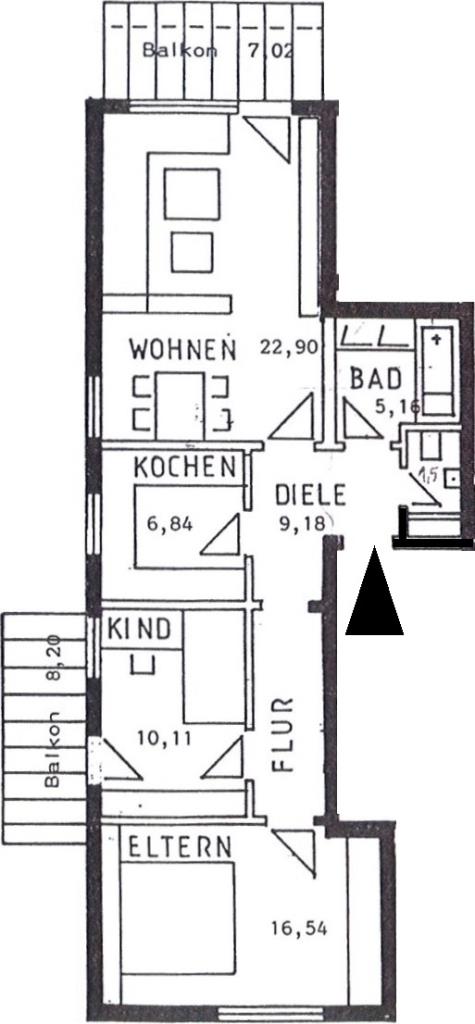 Wohnung zum Kauf 350.000 € 3 Zimmer 80 m²<br/>Wohnfläche Neugereut Stuttgart 70378