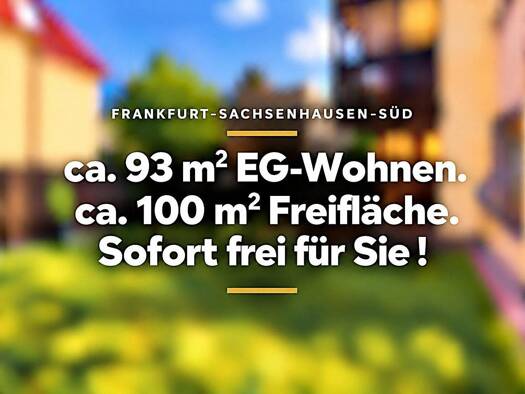Wohnung zum Kauf provisionsfrei 519.000 € 3 Zimmer 93 m² EG Sachsenhausen Frankfurt am Main 60598