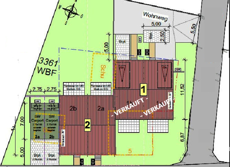 Doppelhaushälfte zum Kauf - Erstbezug provisionsfrei 519.000 € 6 Zimmer 160 m² 252,5 m² Grundstück frei ab sofort Büchenbronn Pforzheim 75180